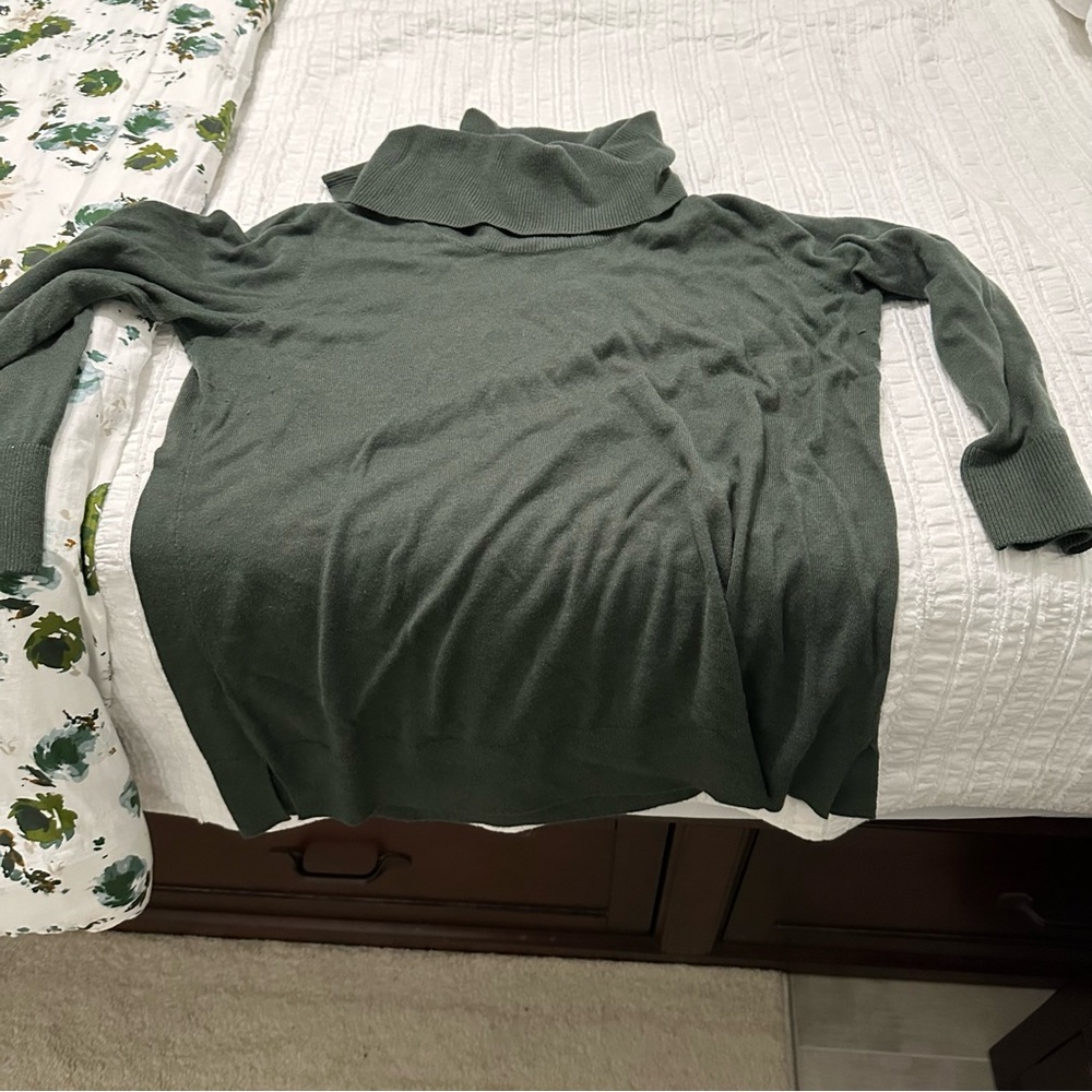 Green Cowl Neck Tunic